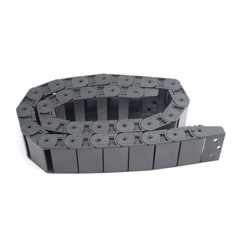 Befenybay R28 Internal Size 18X50mm 1Meter Length Black Plastic Flexible Drag Chain Cable Wire Carrier Inside Open Type for 3D Printer and CNC Machines (18mmX50mm-Inside Open) - Image 3